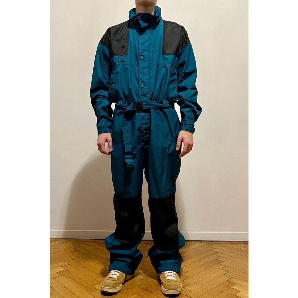 Vintage Columbia Full One-Piece Ski Snowsuit Men's Large